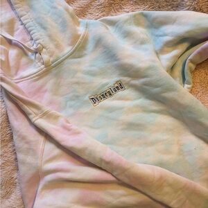 Disney Pastel Tie-Dye Sweatshirt in Mint, Pink, Cream